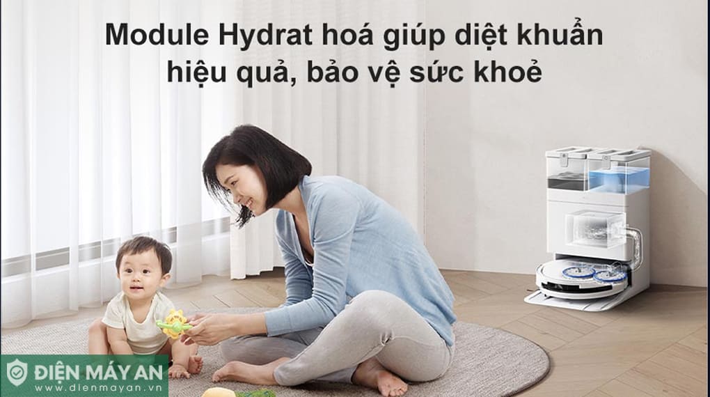 Robot hút bụi lau nhà Ecovacs Deebot T50 Pro Omni Auto Water Kit - Tự động cấp xả nước